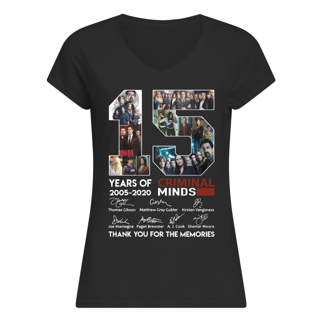 15 Years Of Criminal Minds 2005-2020 Thank You For The Memories Shirt