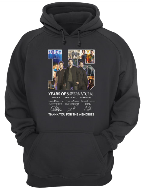 15 Years Of Supernatural Thank You For The Memories Signature Shirt