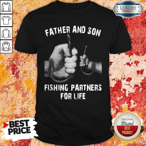 Awesome Father And Son Fishing Partners For Life Father’s Day Shirt