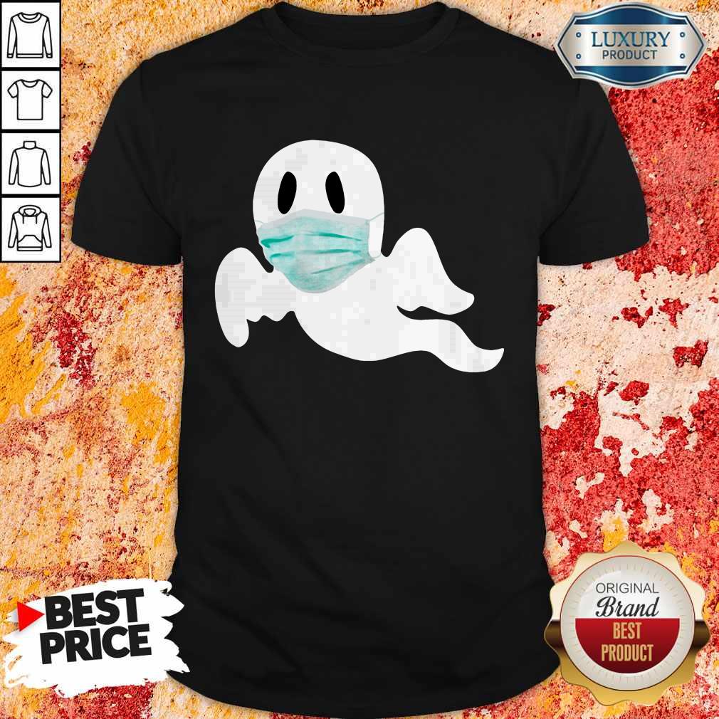 Cute Ghost Wear Mask Halloween Shirt