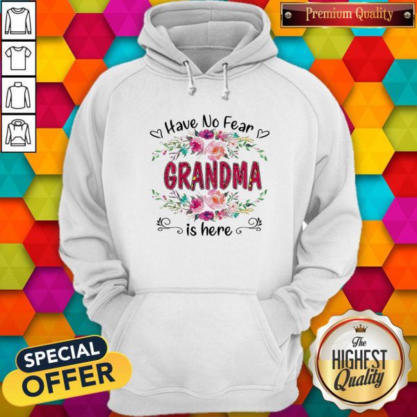 Cute Have No Fear Grandpa Is Here Flower Shirt