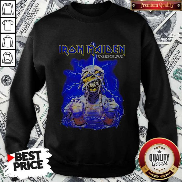 Hot Iron Maiden Band Skeleton Powersgave Lightning Shirt