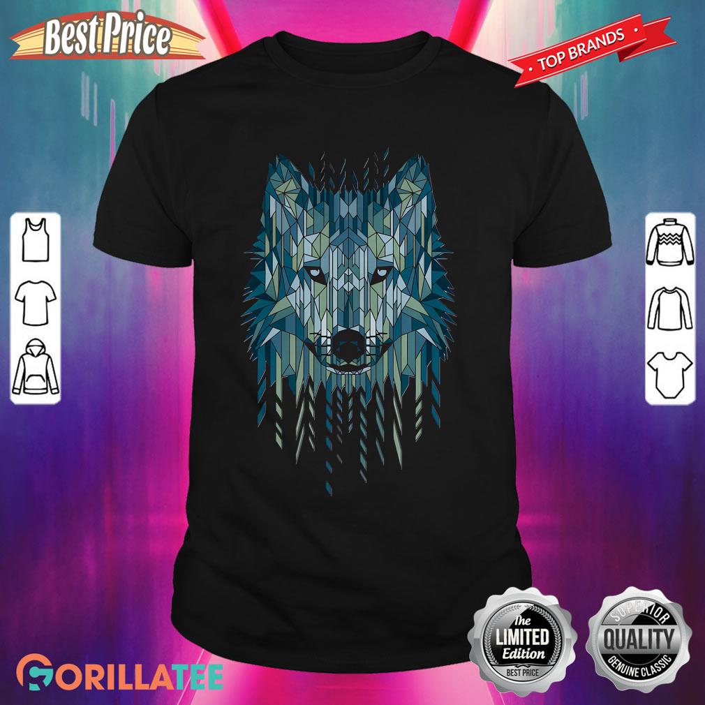Nice Geometric Wolf Shirt