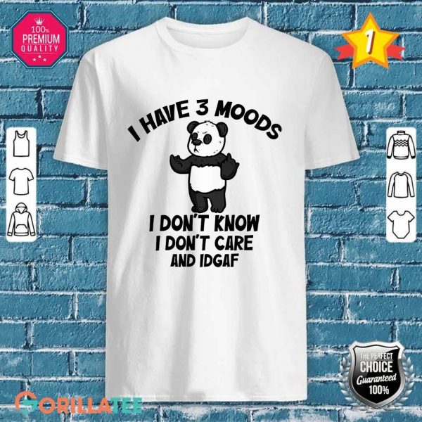 Panda 3 Moods Classic Shirt