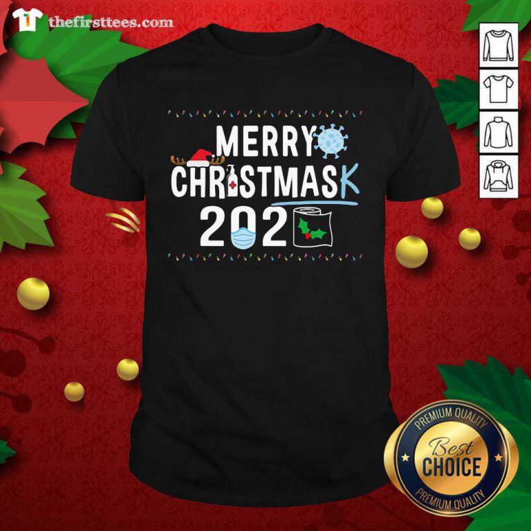 Merry Christmas 2929 Toilet Paper Mask Coronavirus Shirt