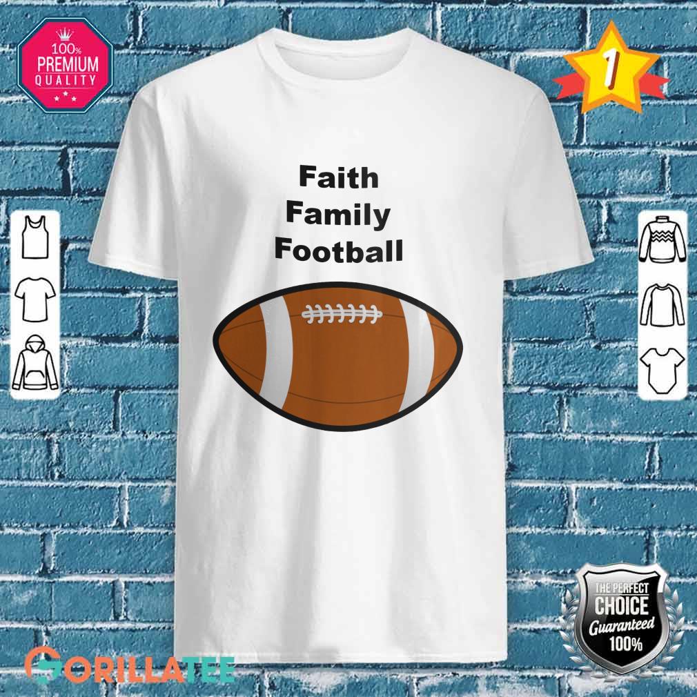 Faith Family Football Mug Shirt