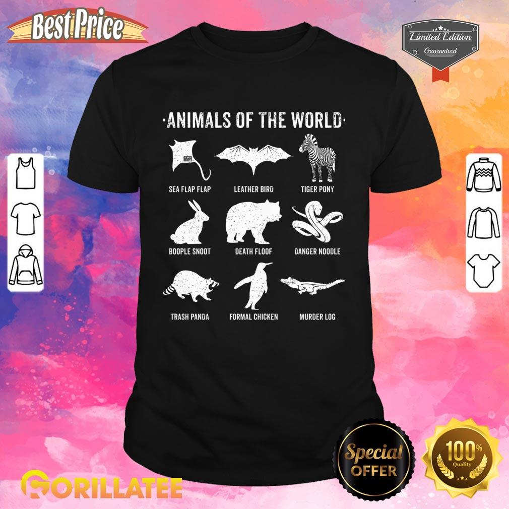 Simple Vintage Humor Funny Rare Animals Of The World Classic Shirt