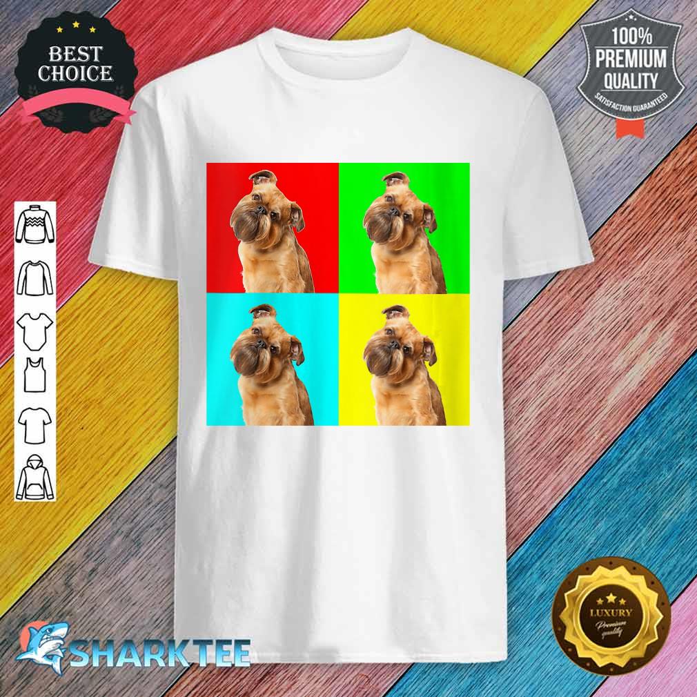 Womens Pop Art Dog Brussels Griffon Classic Shirt