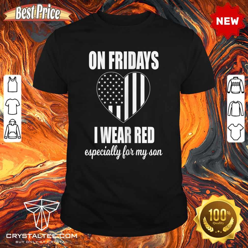 Deployed Son Design For Mom Red Friday Military Shirt