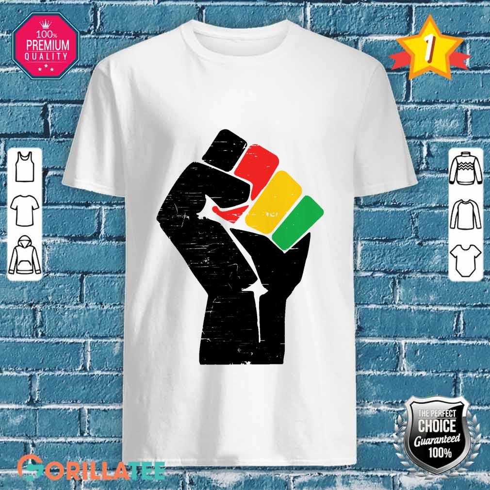 Black History Month Black Pride Distressed Design Shirt