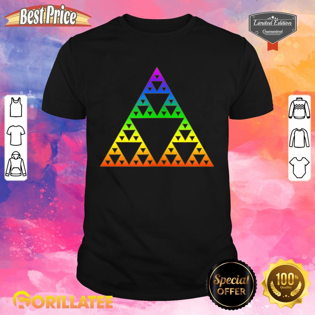Math Sierpinski Triangle Fractal Geometry Science Infinity Shirt
