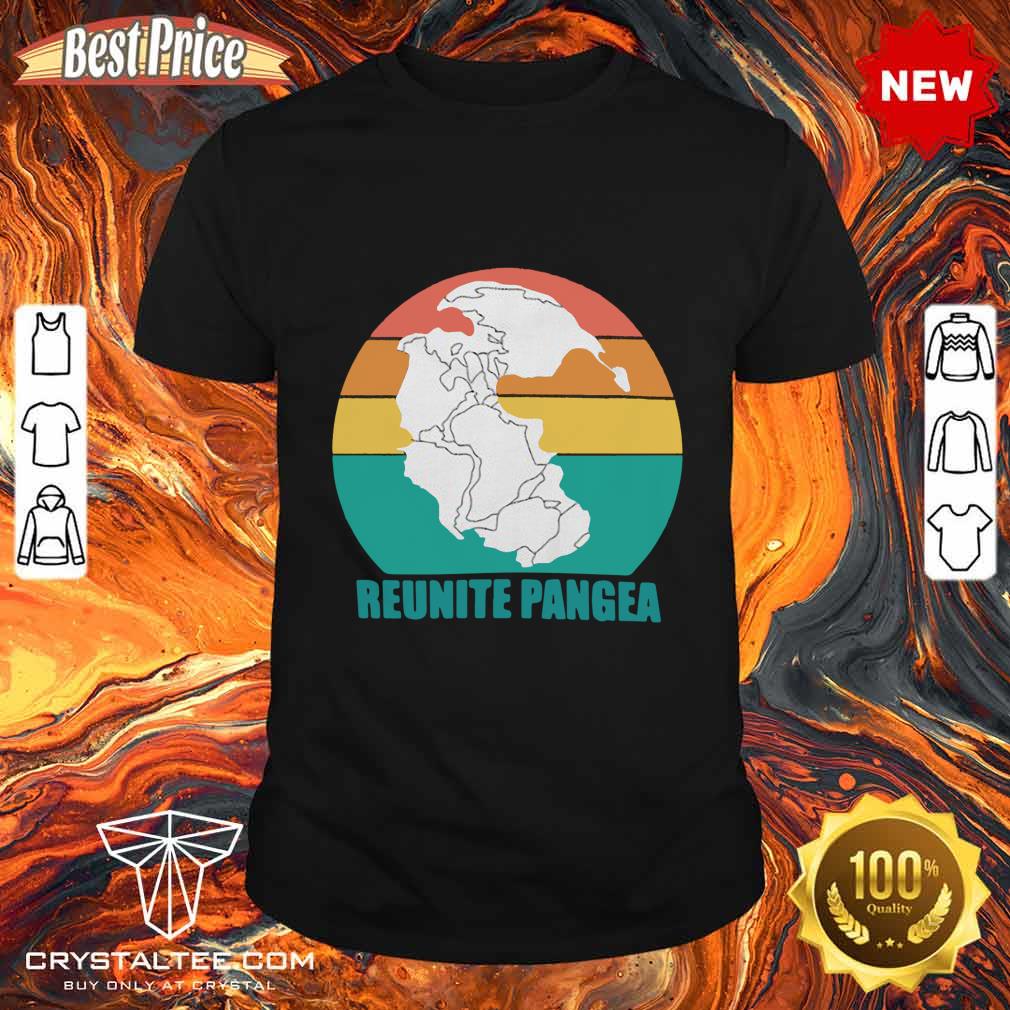 Reunite Pangea Vintage Retro Sunset Distressed Classic Shirt