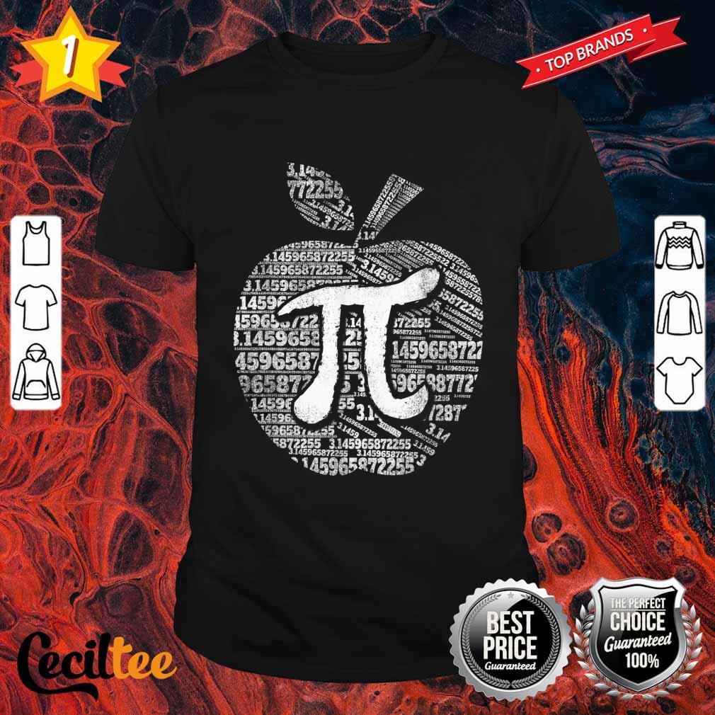 Apple Pi Day Math Lover Teacher Student 3.14 Apple Pie Pun Shirt