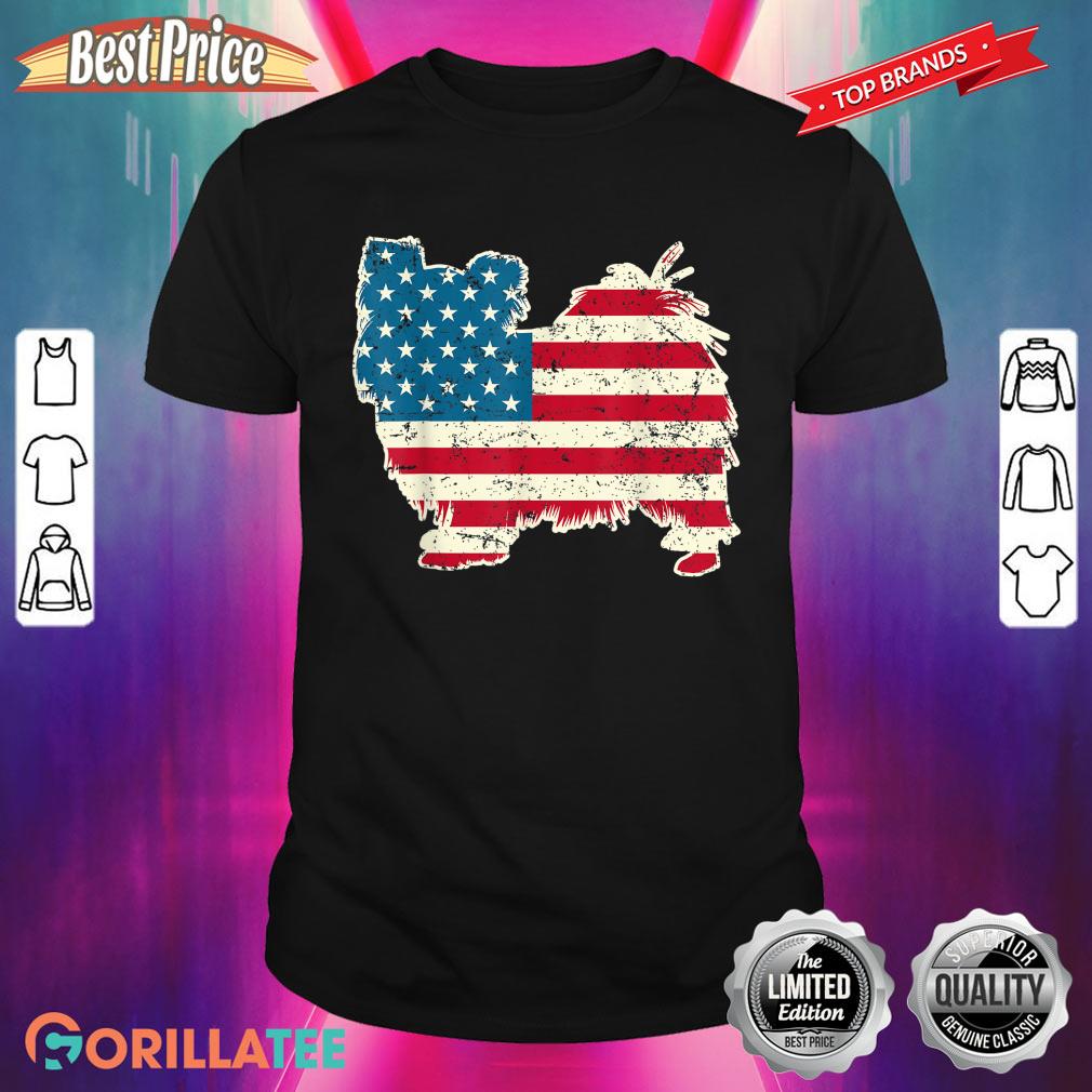 Papillon 4th of July Men Women USA American Flag Dog Lover Shirt