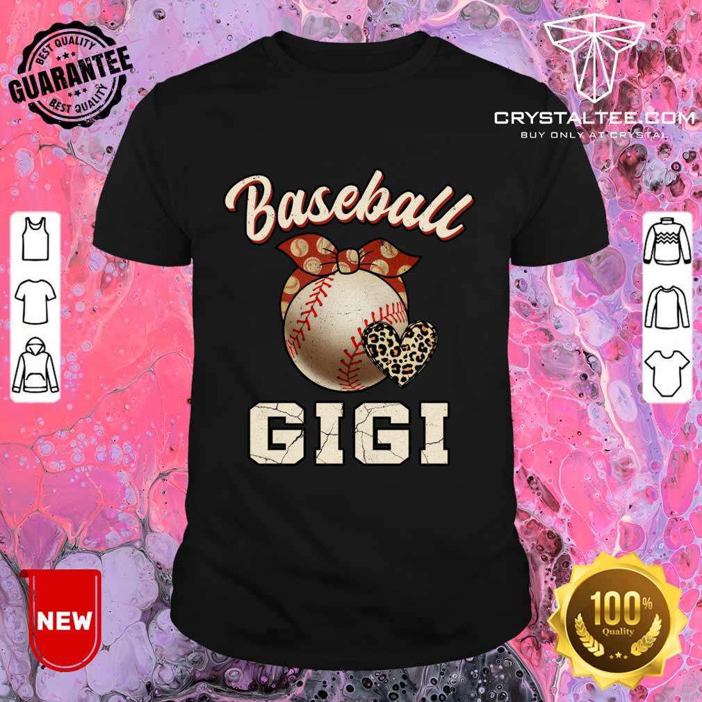 Baseball Gigi Leopard Baseball Player Mother’s Day Shirt