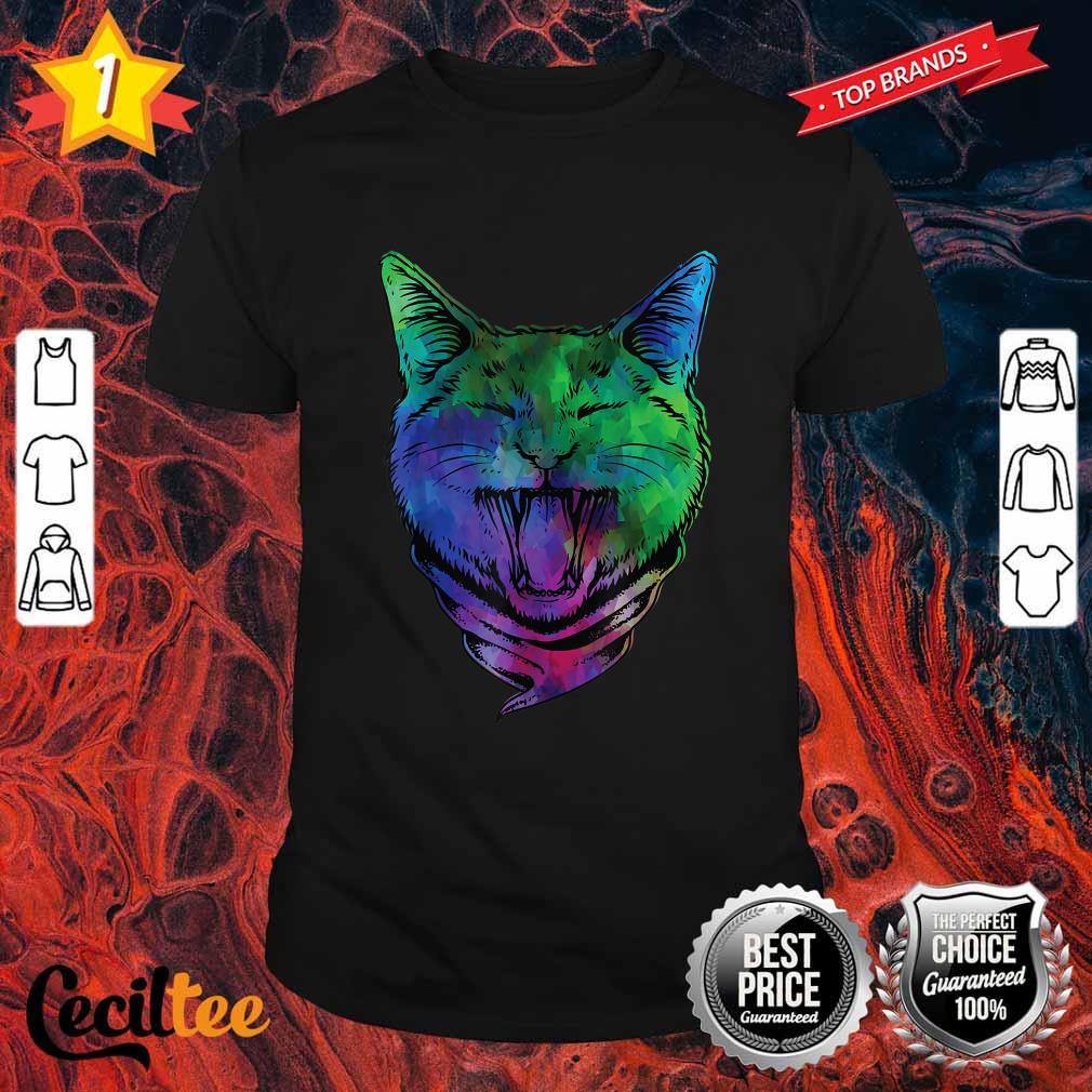 Laughing Cat Design Cats And Kittens Lover Shirt