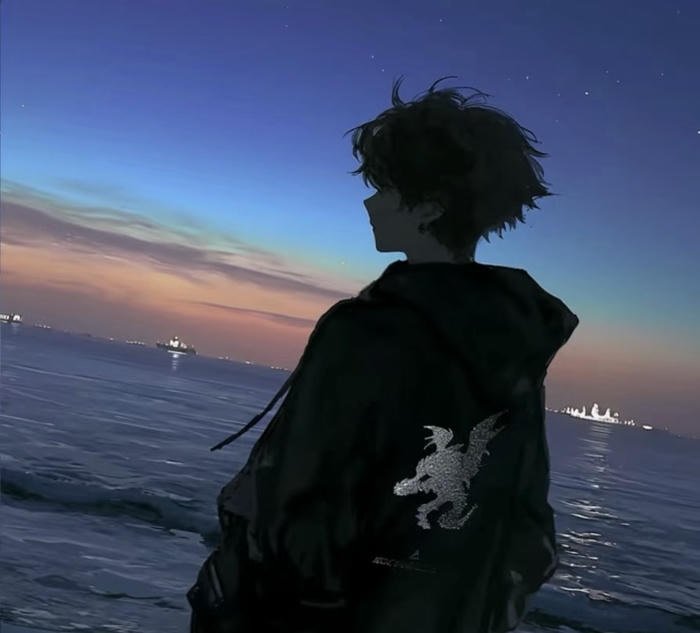 Ảnh anime boy áo đen Ảnh anime boy áo đen