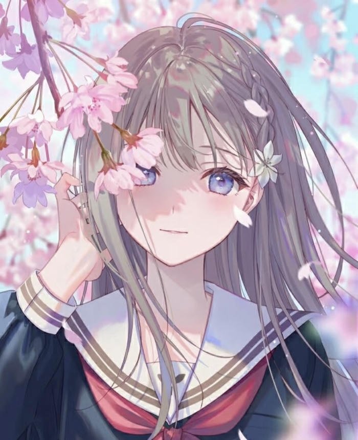 Ảnh anime girl tươi trẻ Ảnh anime girl tươi trẻ