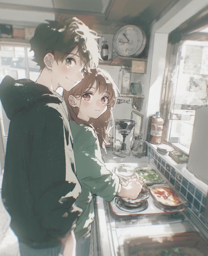 Ảnh anime tình yêu lãng mạn Ảnh anime tình yêu lãng mạn