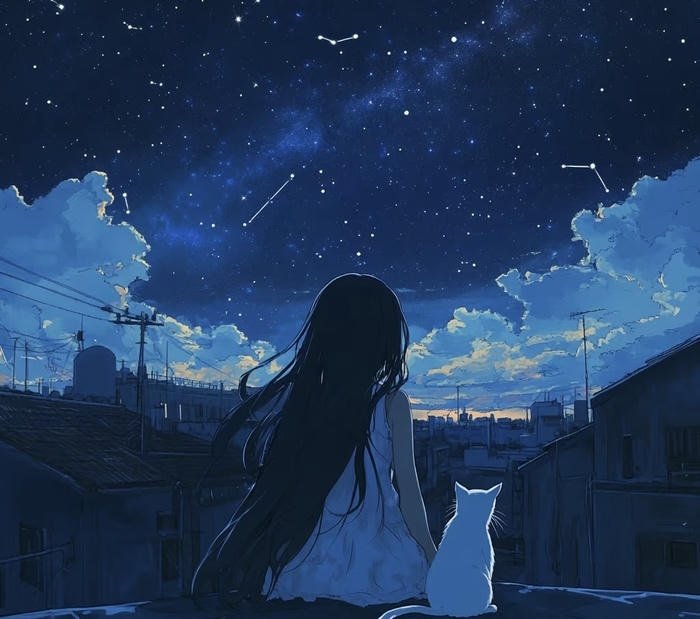 Anime cô đơn nhìn xa xăm Anime cô đơn nhìn xa xăm