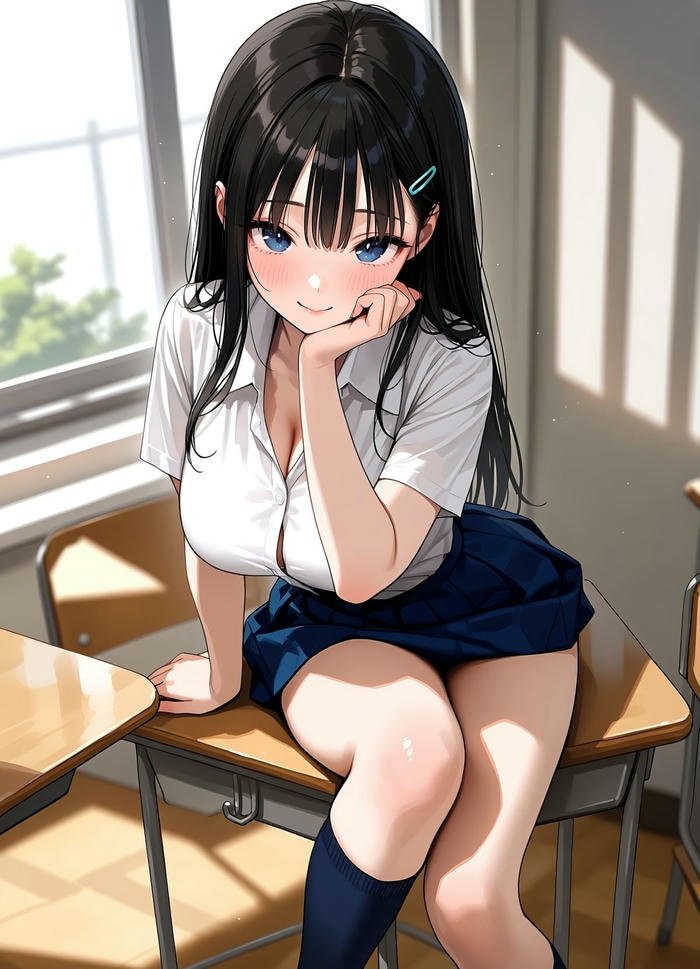 Hình anime học sinh dễ thương Hình anime học sinh dễ thương