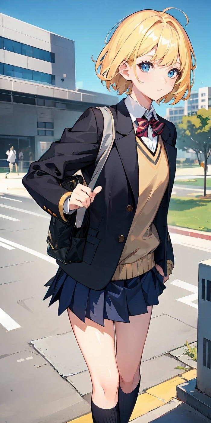 Hình anime học sinh năng động Hình anime học sinh năng động