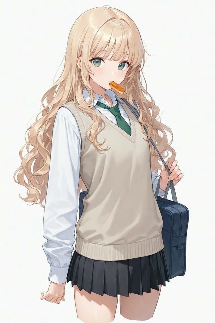 Hình anime học sinh nữ đáng yêu Hình anime học sinh nữ đáng yêu