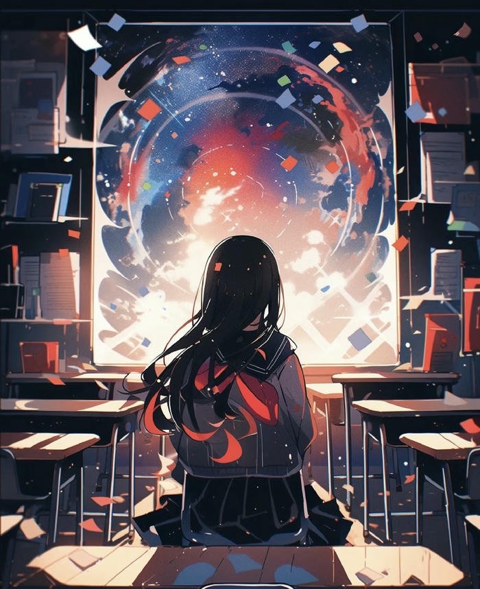 Hình anime học sinh trên lớp Hình anime học sinh trên lớp