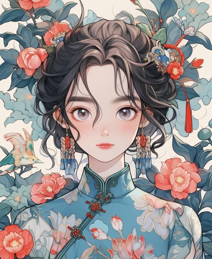 Hình anime nữ phong cách cổ trang Hình anime nữ phong cách cổ trang