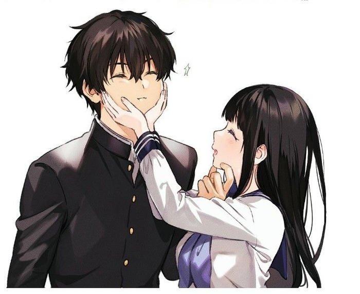 Hình anime tình yêu lãng mạn dễ thương Hình anime tình yêu lãng mạn dễ thương