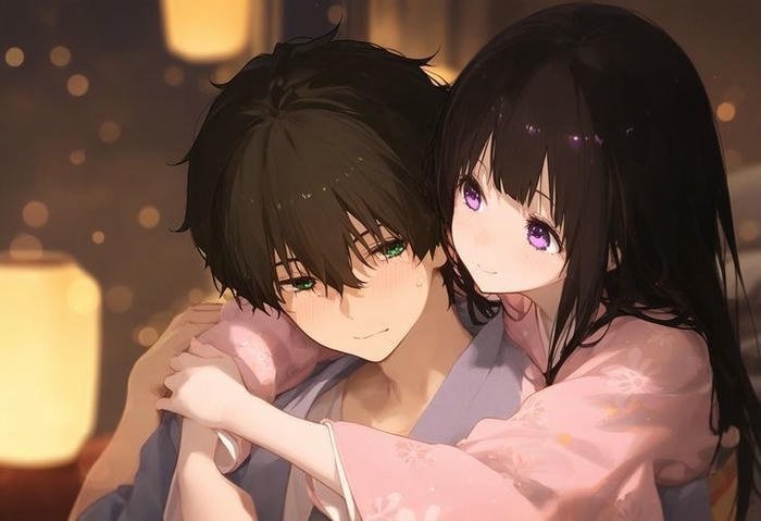 Hình anime tình yêu ngọt ngào dễ thương Hình anime tình yêu ngọt ngào dễ thương