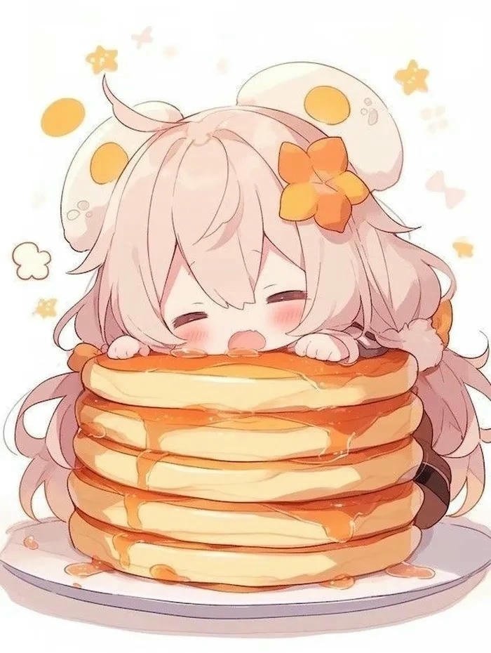 Ảnh anime dễ thương chibi bánh xếp