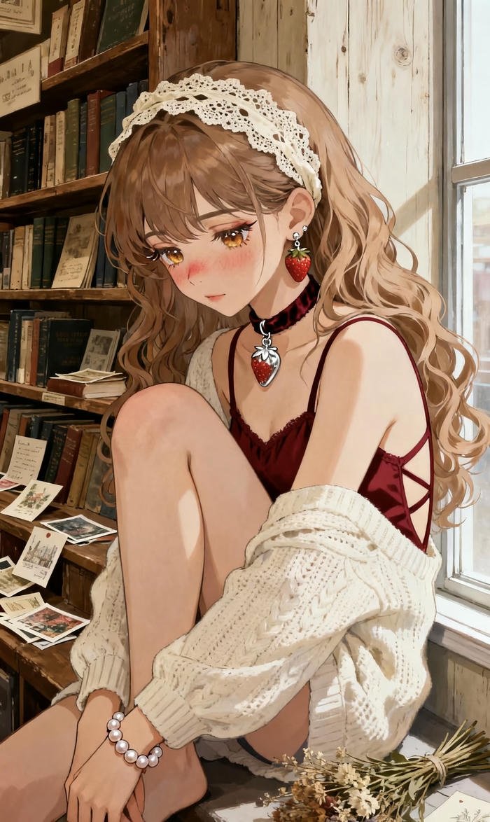 Ảnh anime dễ thương nữ buồn Ảnh anime dễ thương nữ buồn