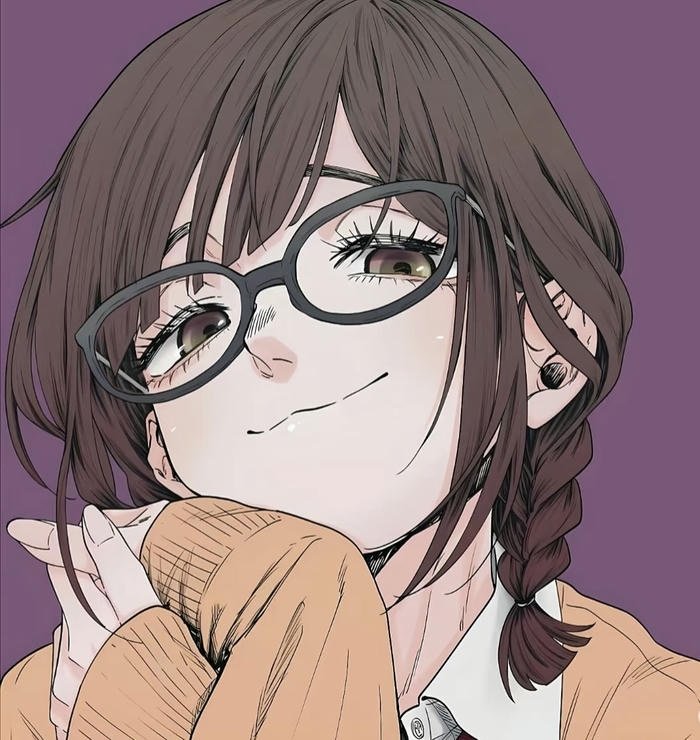 Ảnh anime dễ thương nữ đeo kính xinh Ảnh anime dễ thương nữ đeo kính xinh
