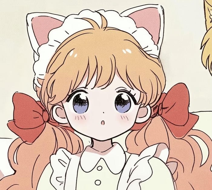 Ảnh anime dễ thương nữ đeo tai mèo Ảnh anime dễ thương nữ đeo tai mèo