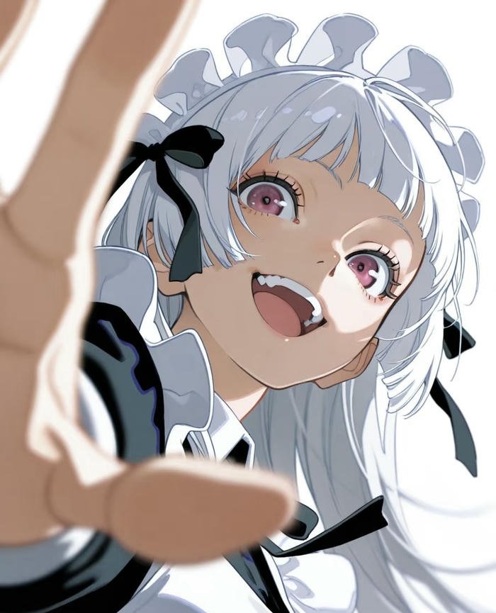 Ảnh anime dễ thương nữ tóc trắng Ảnh anime dễ thương nữ tóc trắng