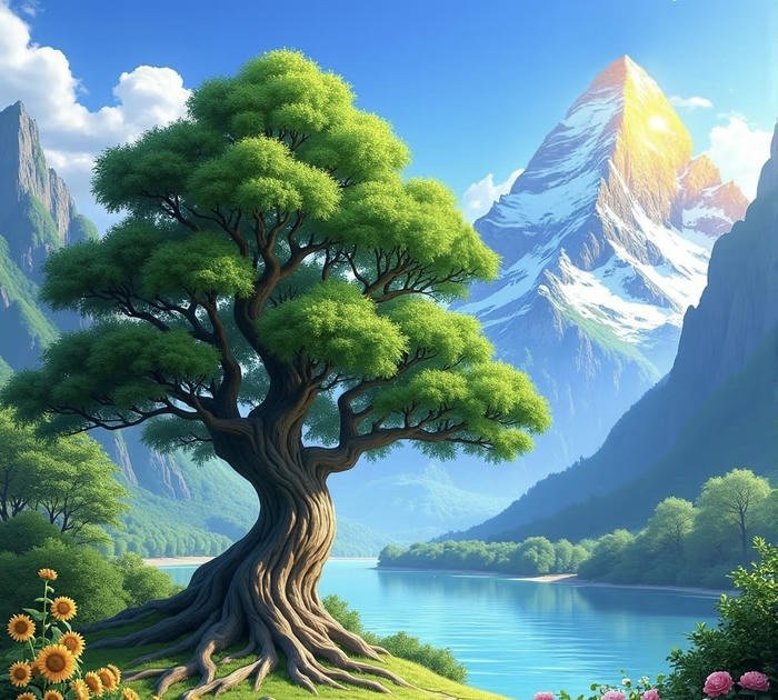 Ảnh cây xanh phong thủy