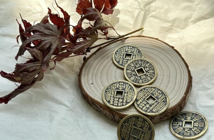 Ảnh đồng tiền tượng trưng giàu sang