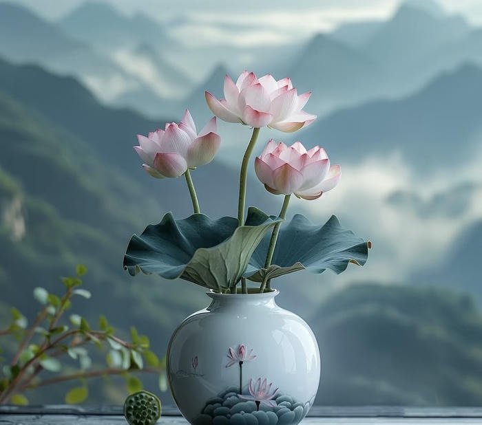 Ảnh hoa sen đẹp thanh thoát