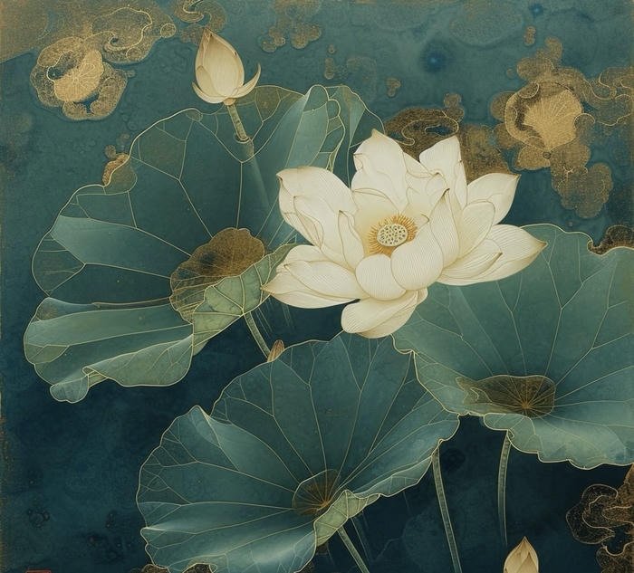 Ảnh hoa sen trắng tinh khôi