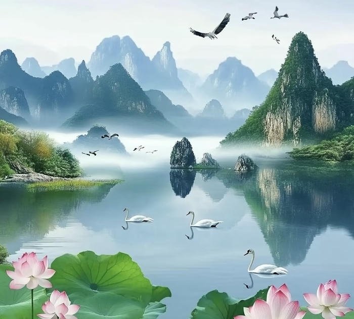 Ảnh phong thủy ánh sáng dịu Ảnh phong thủy ánh sáng dịu