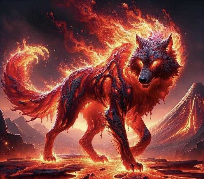 Ảnh phong thủy mệnh Hỏa rực cháy