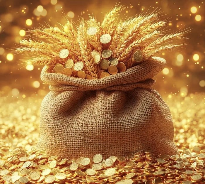 Ảnh phong thủy tiền cổ biểu tượng tài