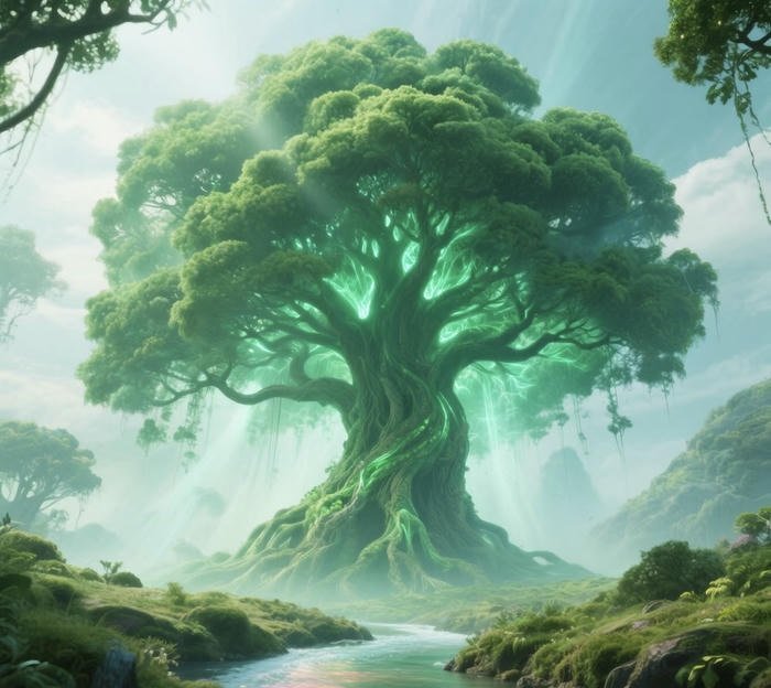 Ảnh phong thủy xanh mướt Ảnh phong thủy xanh mướt