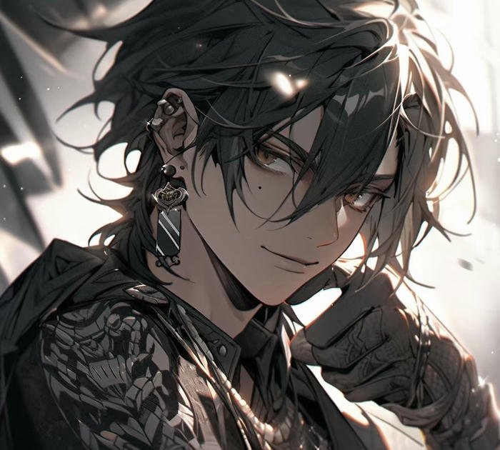 Hình avatar nam đen trắng