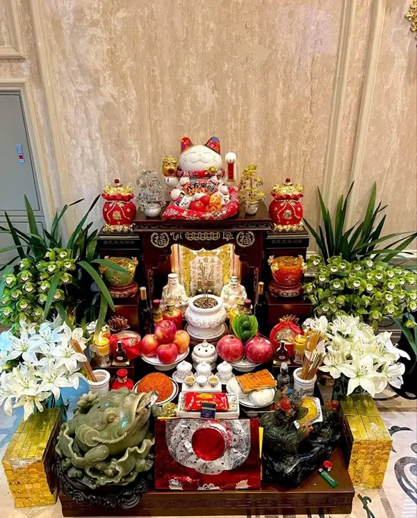 Hình bàn thờ phong thủy phù hợp mọi không gian