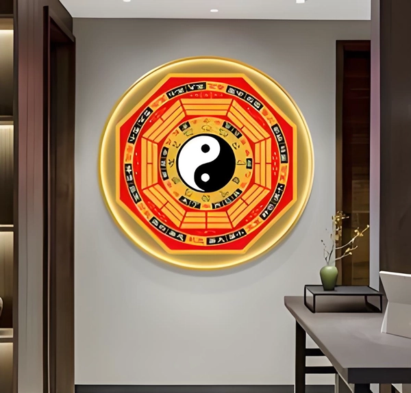 Hình bát quái phong thủy đường nét rõ ràng