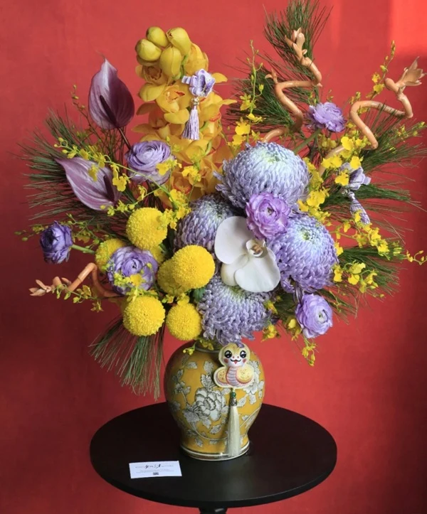 Hình bình phong thủy tông màu ấm cúng