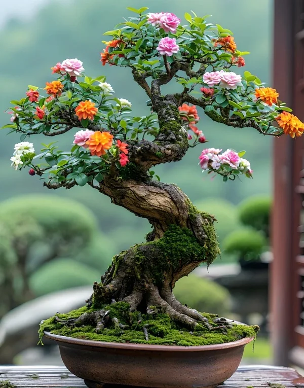 Hình cây cảnh phong thủy màu sắc hài hòa