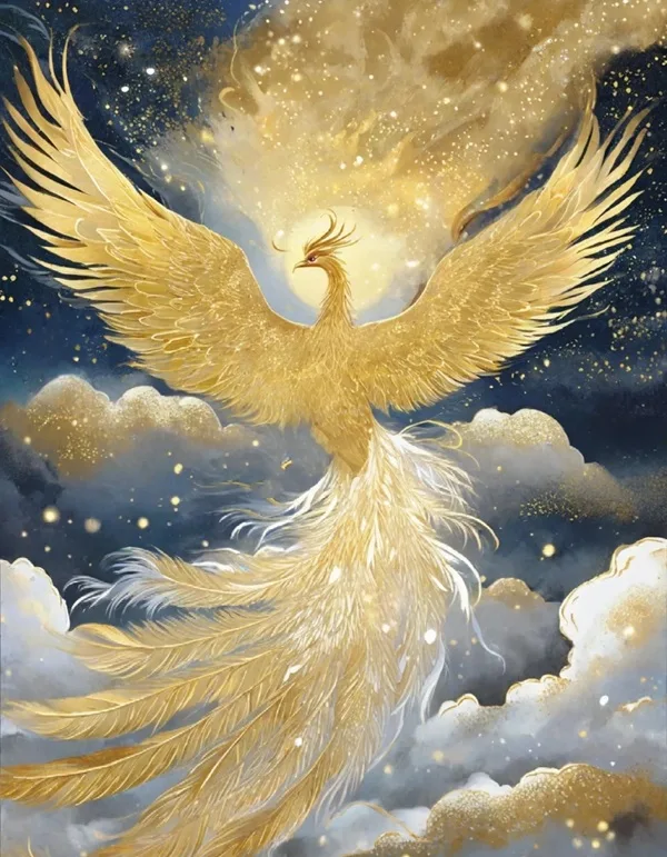 Hình chim phượng phong thủy bố cục hài hòa